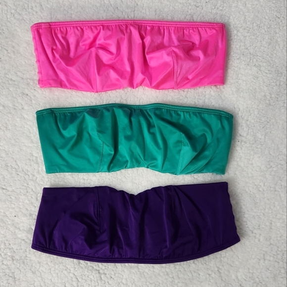 Bundle Of 3 Victoria Secrets Bandeau Bra Top - Picture 2 of 8